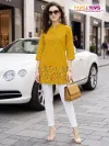 Polo 201 To 206 By Tips And Tops Rayon Embroidery Ladies Top
